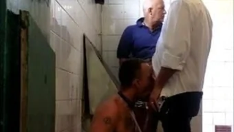 Men urinating together in porn video
