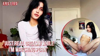 German babe indulges in self-pleasure with a dildo and porn