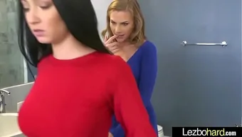 Hot lesbian scene with Sydney Cole and Cyrstal Rae in homemade lesbian video